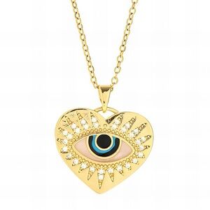 Heart of Vision Necklace - 18k gold plated stainless steel